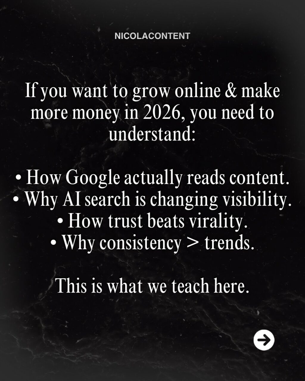 Instagram post from nicolacontent. This post is in position 4.